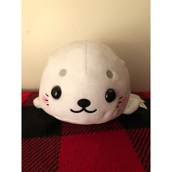 Pocket Aquarium Seal Amuse Toreba Prize Plush 6.5" Japan Import NWT - Picture 1 of 7